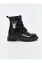 Black Kuromi Printed Baby Girl Boots - 2