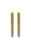 Maple Leaf Battery Operated LED Wax Dinner Candles 2x24.5cm - 2