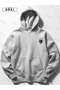 Wild Tiger Printed Unisex Gray Oversize Hooded Sweatshirt Hoodie - 5