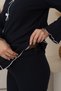 Pregnant and Postpartum Women's Long Sleeve Soft Fabric Bow Tie Waist Adjustable Pajama Set - 7