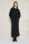 Beli Belted Crew Neck Long Sleeve Maxi Dress - 2