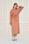 Beli Belted Crew Neck Long Sleeve Maxi Dress - 6