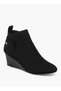 Women's Perforated Wedge Heel Ankle Boots - 3