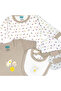 5 piece Unisex 100% Cotton Sets include Bib, Romper, Mittens, Cap and Sleepsuit/Jumpsuit - 7