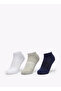 Textured Ankle Length Cushioned Socks - Set of 3