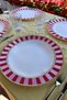 American Service 2-Piece Faux Leather Embroidered Retro Patterned Round Supla Luxury Dining Table Set - 3