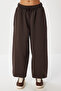 Shardonlu Knitted Barrel Fit Sweatpants Lub0251 Brown - 4