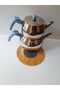 Wooden Trivet Teapot Coaster Round Wicker Pot Holder Teapot Mat - 6