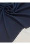 Navy Blue Draped Crepe Fabric - 4