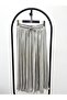 Women's Crushed Lace-Up Midi Gray Skirt - 2