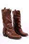Jadire Women's Long Boots with Blunt Toe B4205-Taba - 3