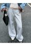 gray women's baggy plus size sportswear quality loose fit stretchy comfortable fabric sweatpants237 - 5