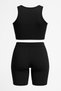Women's Sports Short Shorts and Bustier Set High Waist Comfortable Stretchy Lycra Fitness Pilates Yoga Set - 8