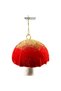 Christmas Ornament Velvet Glitter Mushroom Red 14 cm - 5