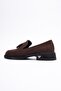 Women's Suede Loafer with Tassels Brown Riva - 4