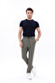 Men's Lace-Up Trousers Slim Fit Stretch Fabric - 2