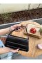 Women's Black Stylish Rectangular Flap Bag - 3