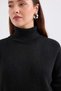 Women's Black Sweater Skirt Knitwear Two-Piece Set Hzl25W-Bd1102641 - 6