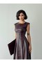 Leather Midi Length Sleeveless Special Occasion Casual Women's Dress - 2