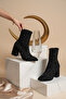 Winter's Approach Women's Silvery Stone Zippered Flag Heel Boots
