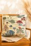Imported Upholstery Fabric Throw Pillow - Stuffed Throw Pillow - 42 X 42 Bohemian Throw Pillow
