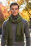Unisex Soft Textured Tasseled Winter Boucle Scarf Shawl Set of 2 - 3