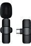 Eacam Mini Wireless Lavalier Microphone 360° Omnidirectional Lapel Mic Noise Reduction Compatible w