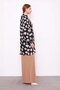 Black Round Patterned Tunic - 3