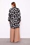 Black Round Patterned Tunic - 6