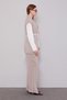 Double Suit with Belt Detail Vest Stone - 3