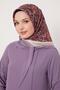 وشاح حريري بنمط عرقي من فرو المنك - 3
