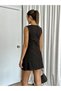 Zero Sleeve Crew Neck Special Day Casual Women's Lined Mini Dress - 6