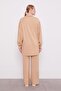 Dark Beige Pearl Sleeve Detailed Sports Set - 5