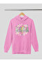 Mama Printed Cotton Long Sleeve Ribbed 3-Ply Hooded Sweatshirt
