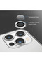 Camera Lens Protector Set compatible with Apple Iphone 14 Pro, 9H glass, Silver - 4
