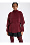 Burgundy Loose Cut Blouse - 4
