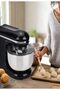 5L Stand Bowl Mixer with Stainless Steel Bowl, Whisk, Beater, Dough Hook, 6 Speed Settings, Black (ME-SBM1105)(1200W) - 5