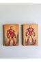 Marvel Iron Man Themed Vintage Unlined 2-Piece A6 Kraft Notebook Set - 4