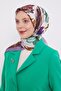 وشاح حريري بنمط تجريدي أرجواني