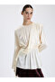 Asymmetrical Draped Blouse