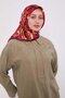 وشاح حريري بنمط زهرة الرمان المرقطة - 3