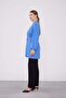 Indigo-Black Chiffon Tunic Set with Necklace Detail - 3