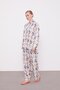 Indigo Geometric Patterned Tunic Set