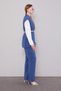 Double Suit with Belt Detail Vest Indigo - 3