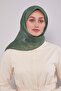 وشاح أخضر عشبي مزدوج اللون باللون العنبر - 3