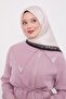 وشاح حريري بنمط الفهد ذو حواف مسحوقة - 3