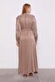 Oil Green Sleeve Lace Cupra Dress - 6