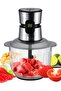 Digital Chopper With Touch Screen, 600W, 5L Glass Bowl, 3 Speeds, Low Noise And Smooth Motor With Constant Power, (ME-CH4008) Black