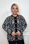 Plus Size New Season Front Button Long Standard Size Leopard Print Long Sleeve 4 Season Cardigan - 4