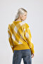 Plaid Mustard Yellow Sweater - 7